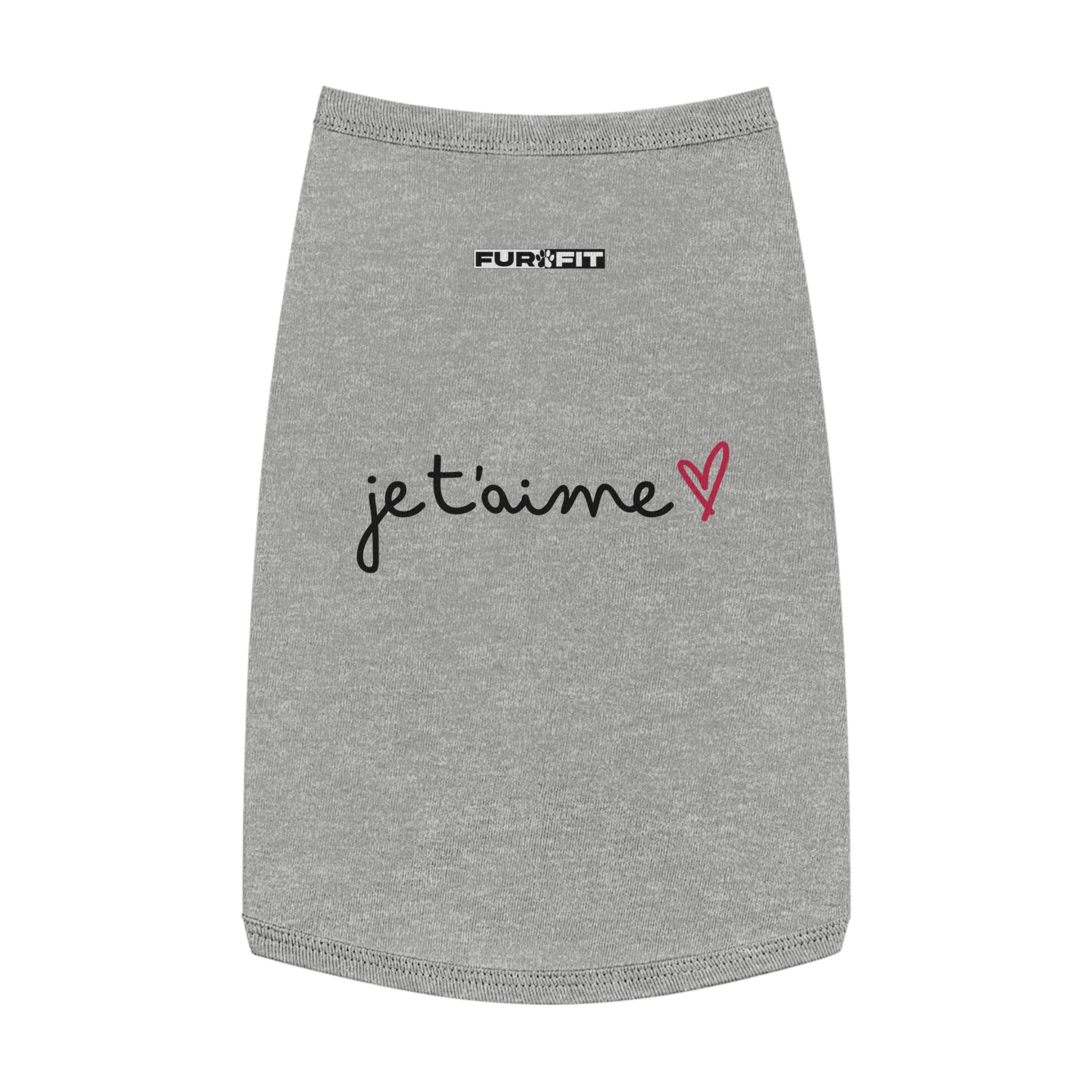 Pet T-shirt | "je t'aime" (I love you)