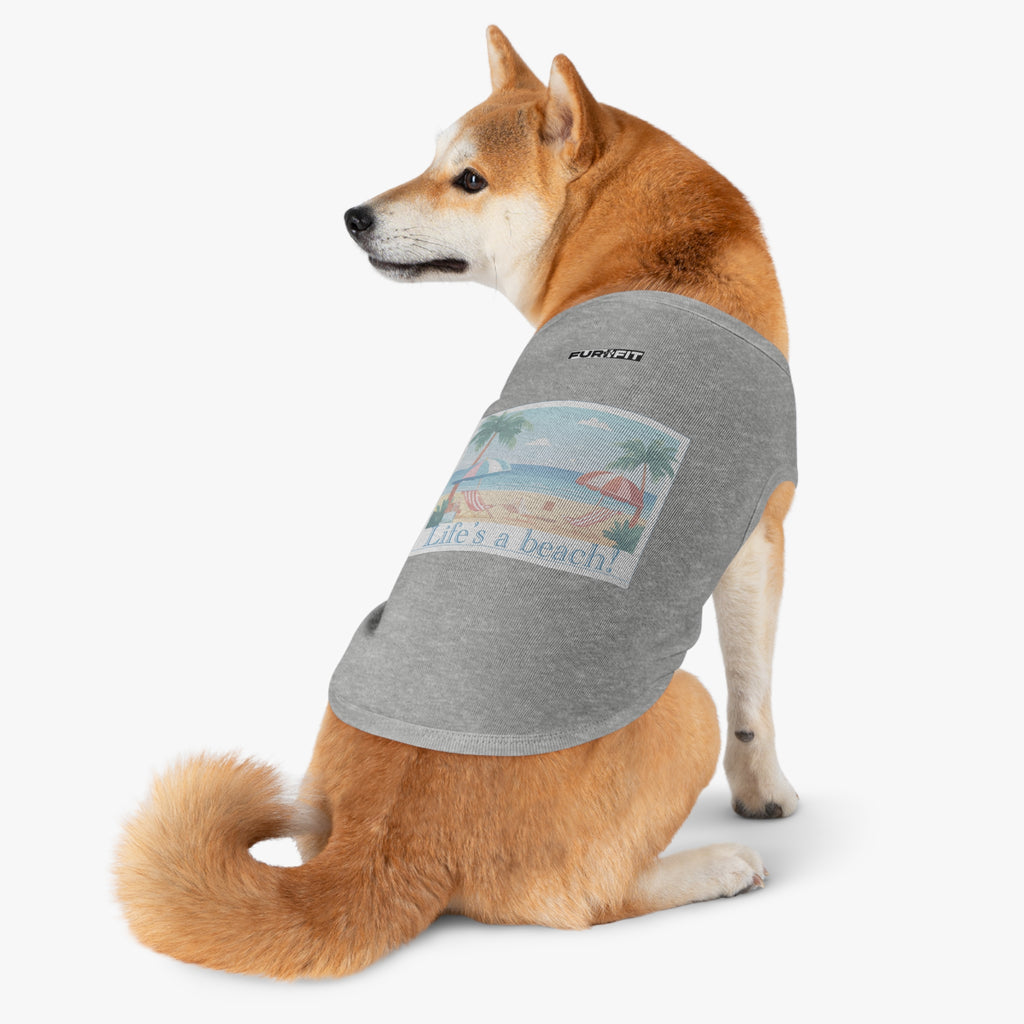 Pet T-shirt | "Life's a Beach"