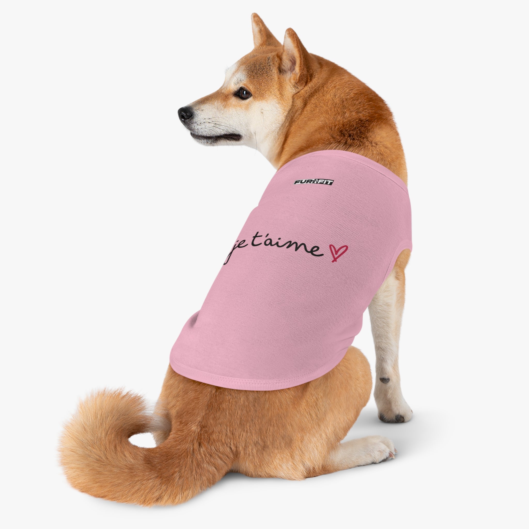 Pet T-shirt | "je t'aime" (I love you)