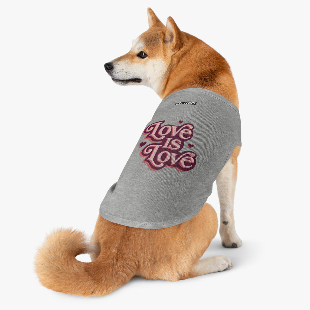 Pet T-shirt | "Love is Love"