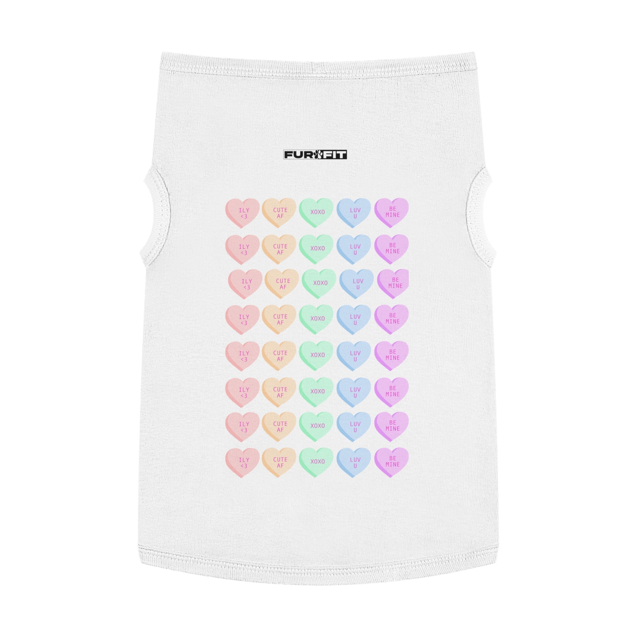 Pet T-shirt | Candy Heart Valentine Tee