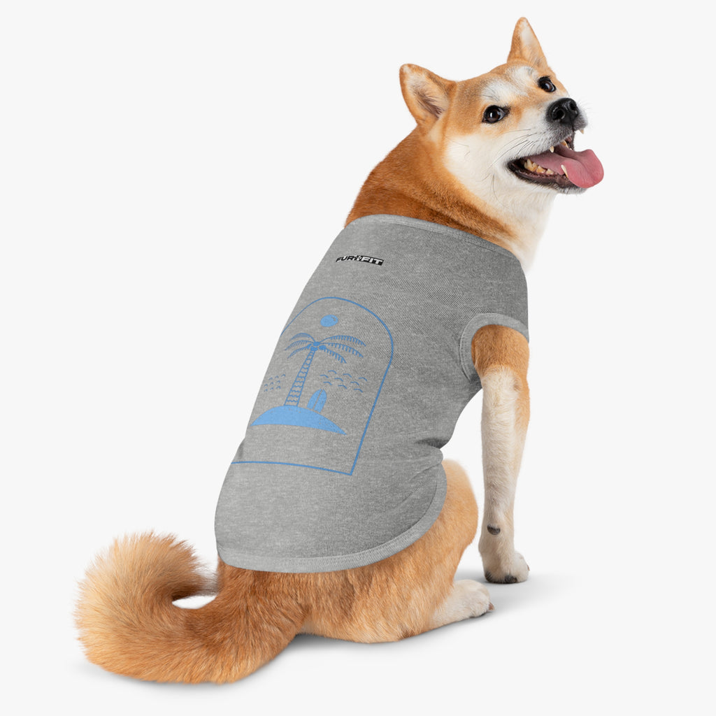 Pet T-shirt | Surf Palm Island Graphic