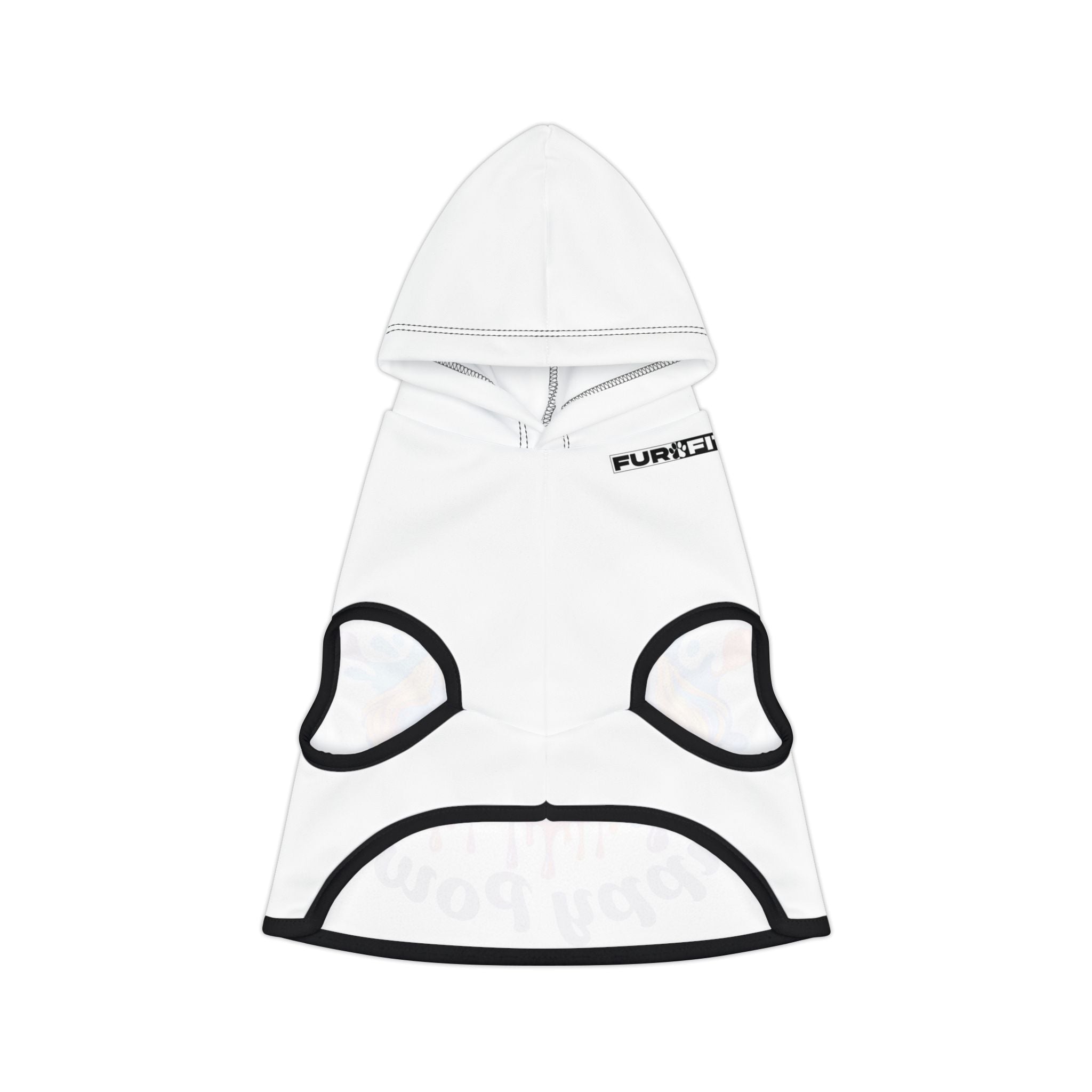 Pet Hoodie | "Puppy Power" (on white)