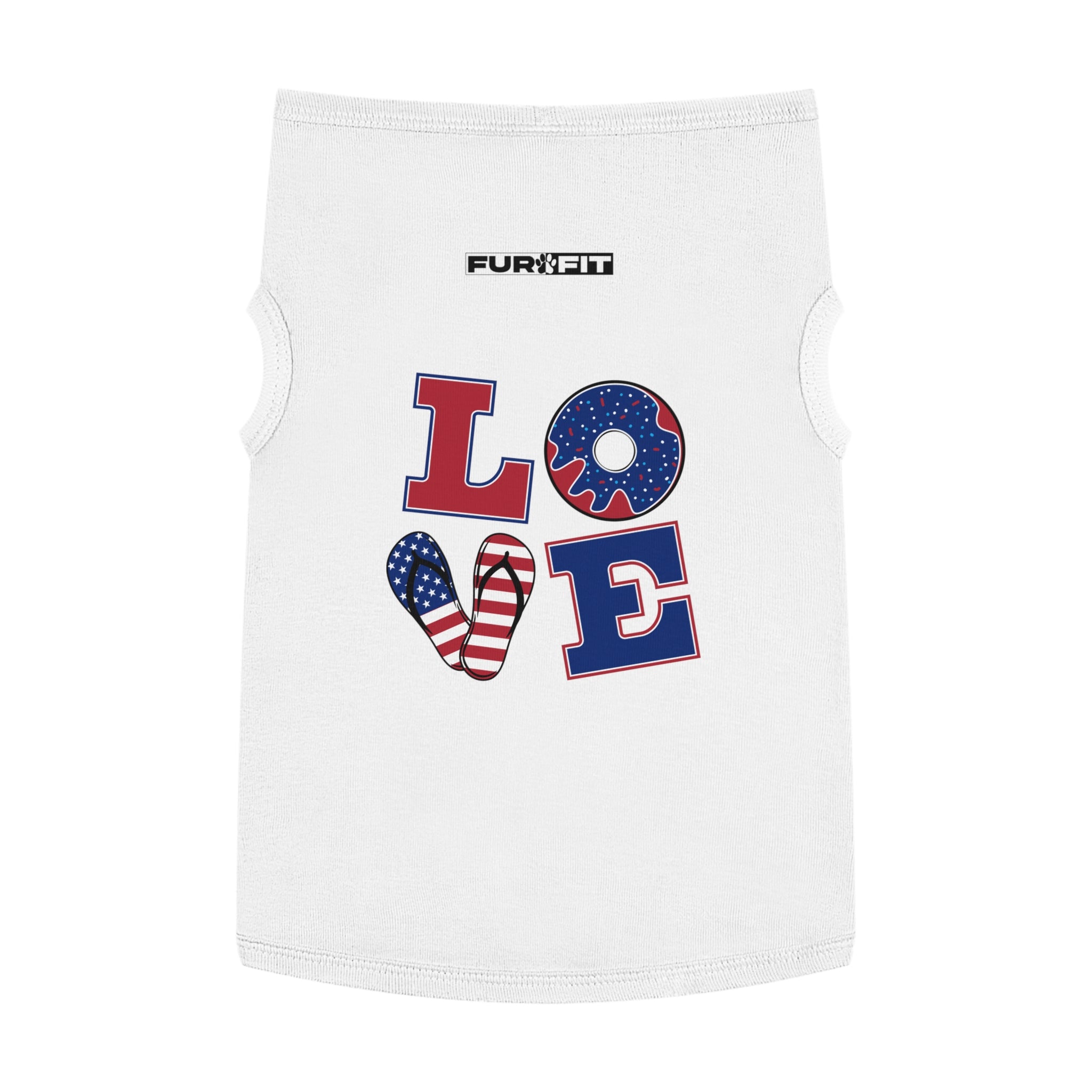 Pet T-shirt | Patriotic "LOVE"