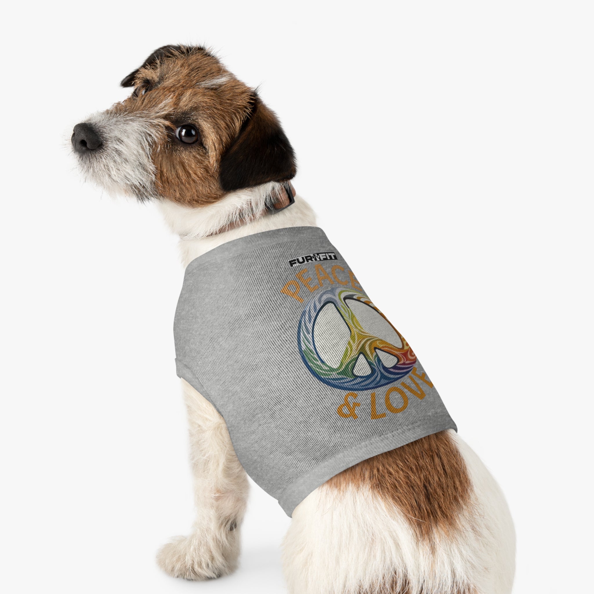 Pet T-shirt | "Peace & Love"