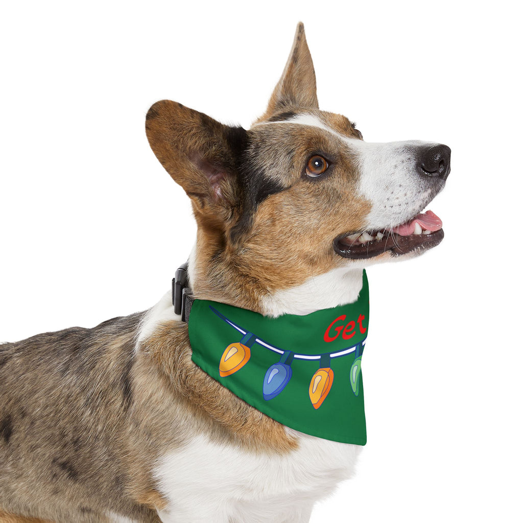 Pet Bandana | "Get Lit!" with Christmas Lights