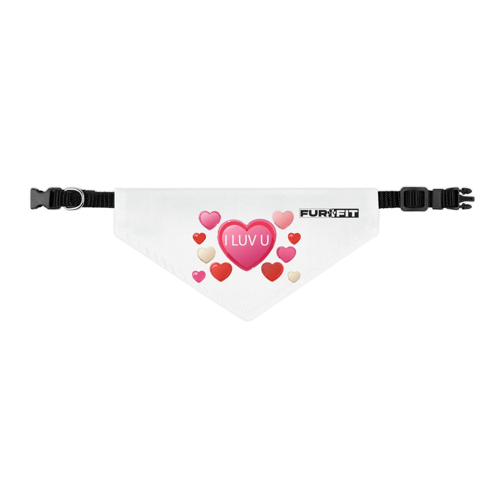 Pet Bandana Collar | 'I Luv U'
