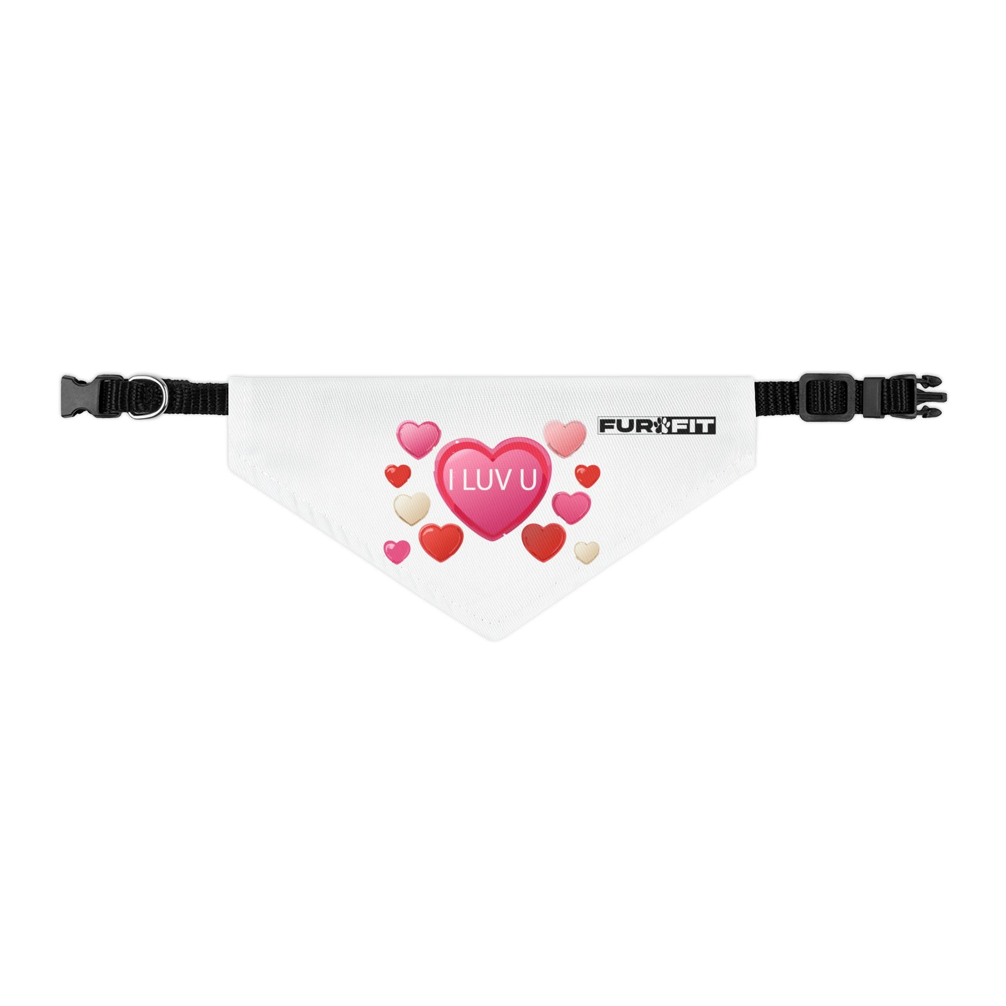 Pet Bandana Collar | 'I Luv U'