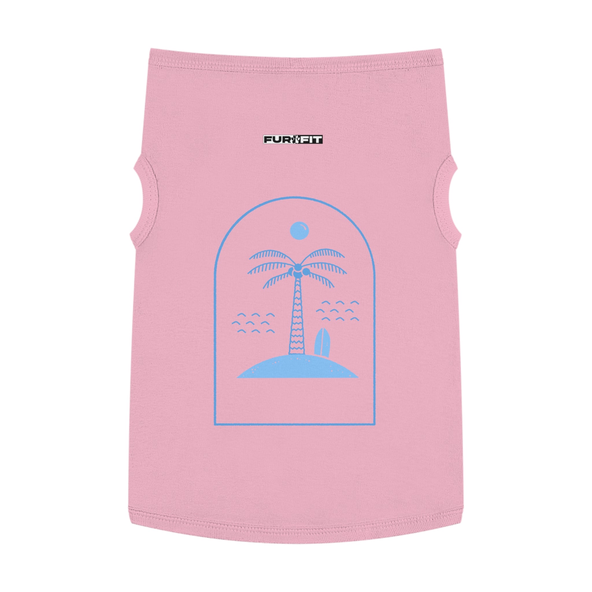 Pet T-shirt | Surf Palm Island Graphic