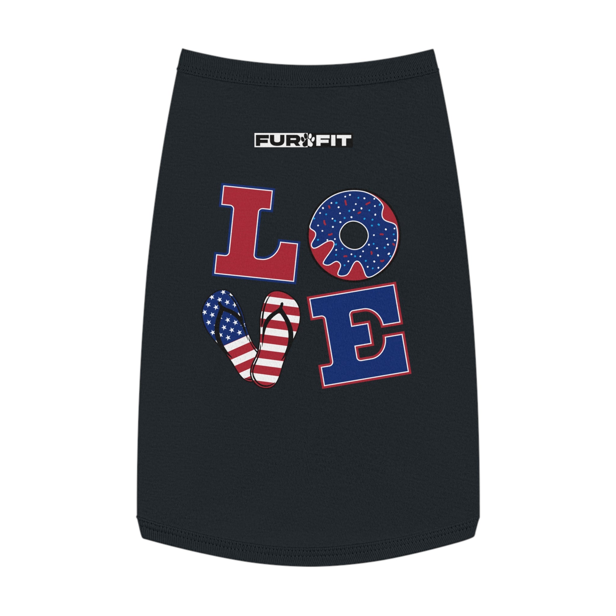 Pet T-shirt | Patriotic "LOVE"