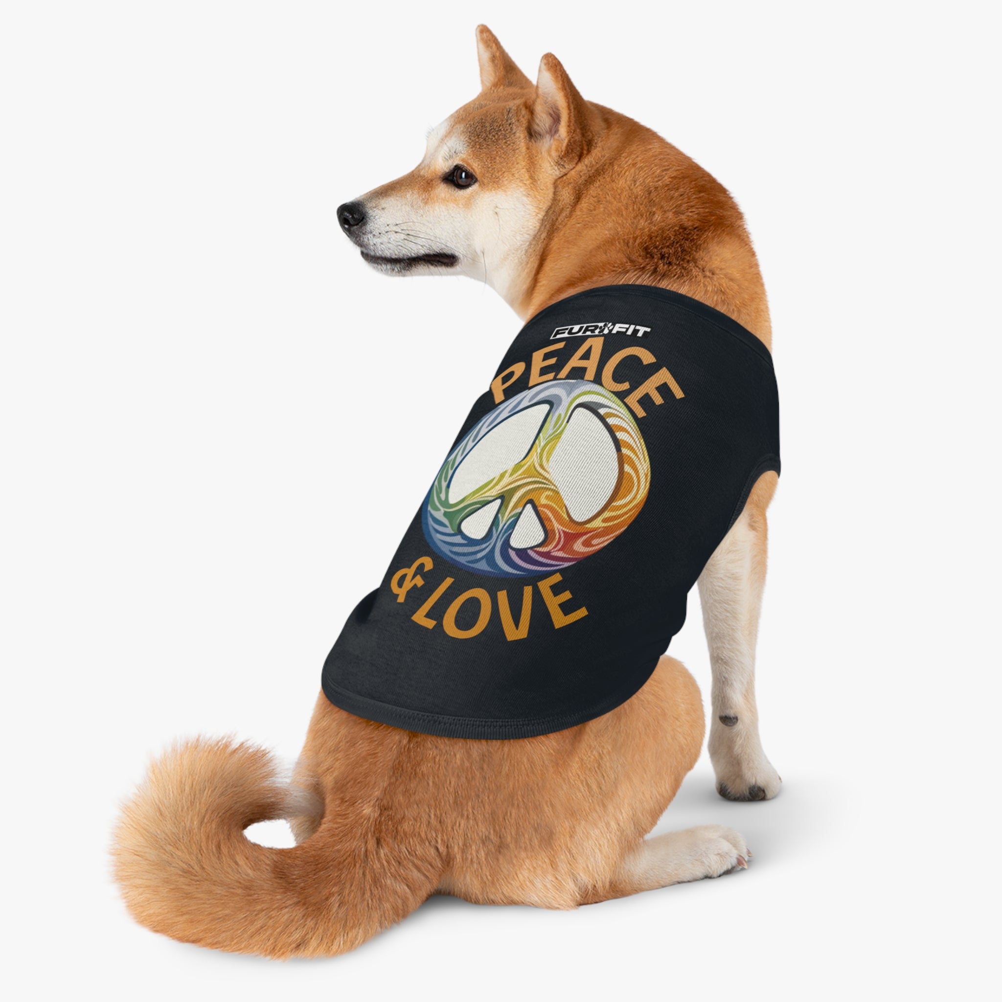 Pet T-shirt | "Peace & Love"