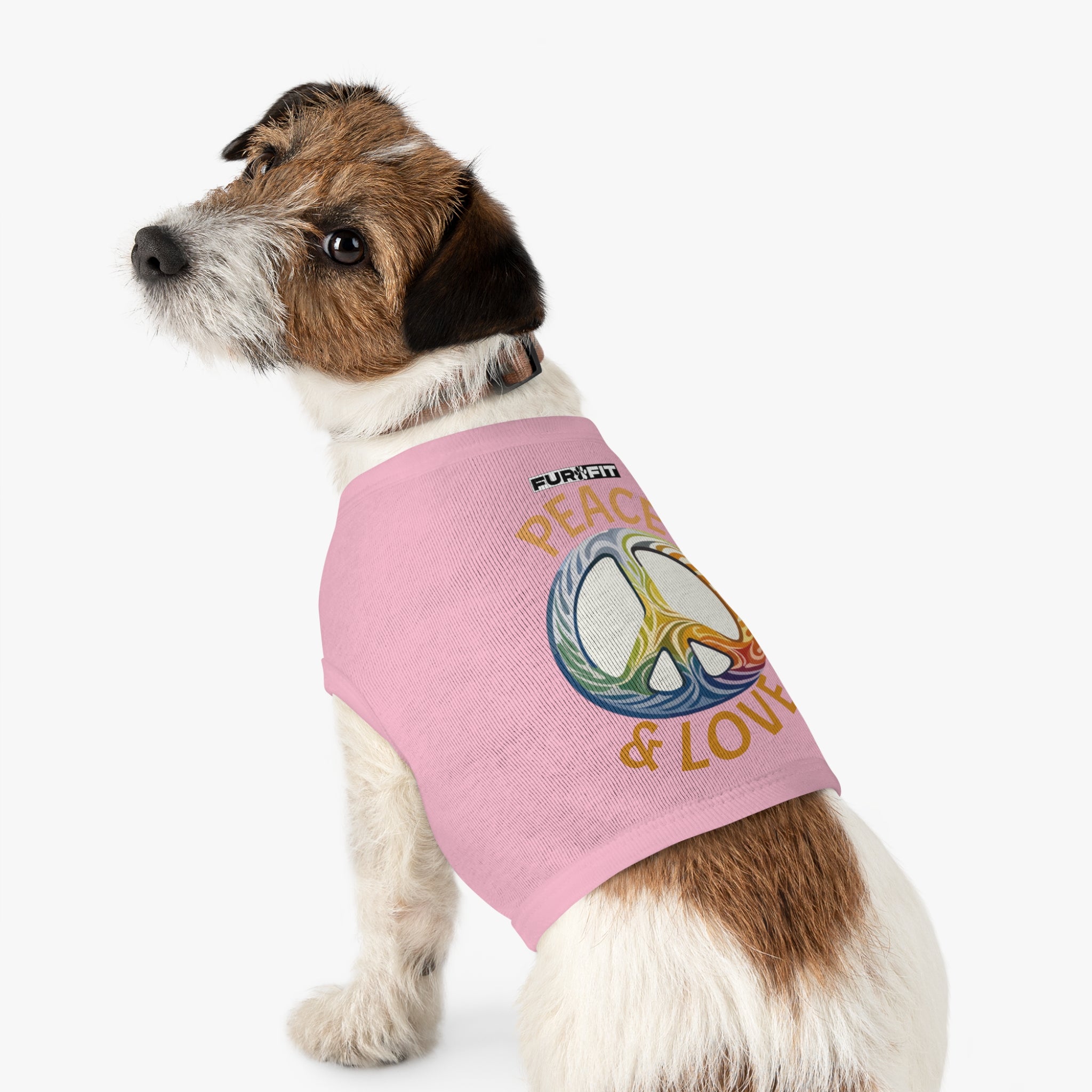 Pet T-shirt | "Peace & Love"