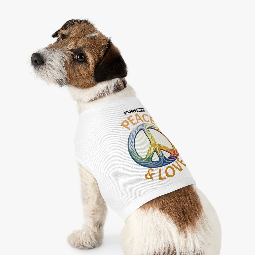 Pet T-shirt | "Peace & Love"