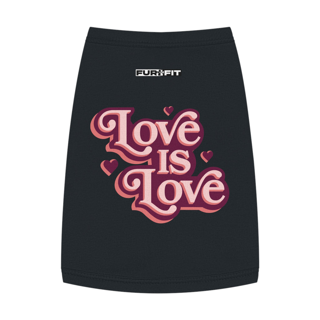 Pet T-shirt | "Love is Love"