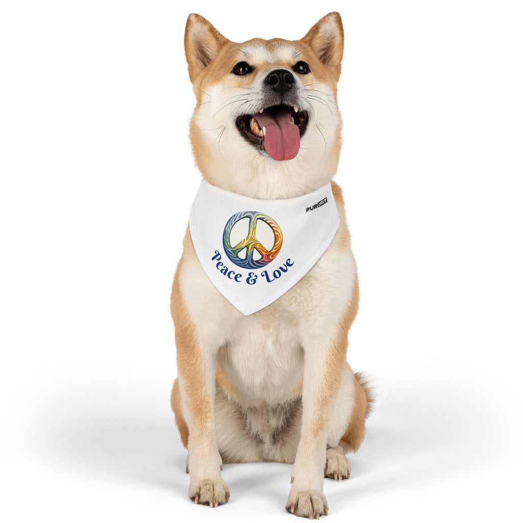 Pet Bandana | 'Peace & Love'