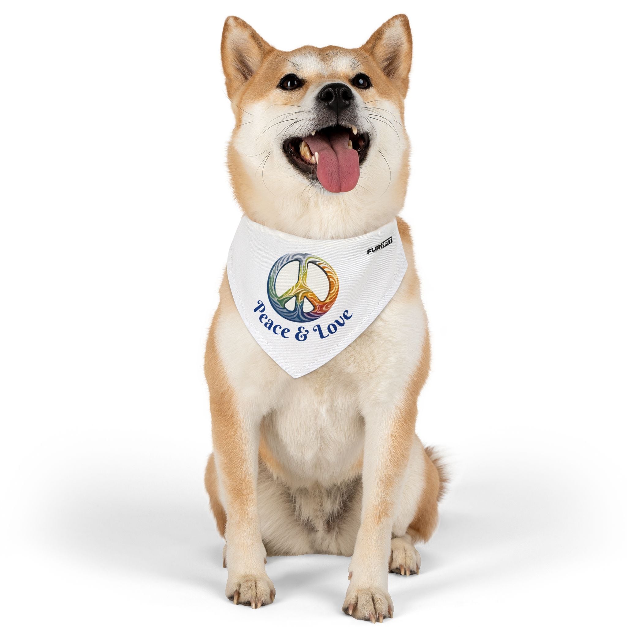 Pet Bandana | 'Peace & Love'