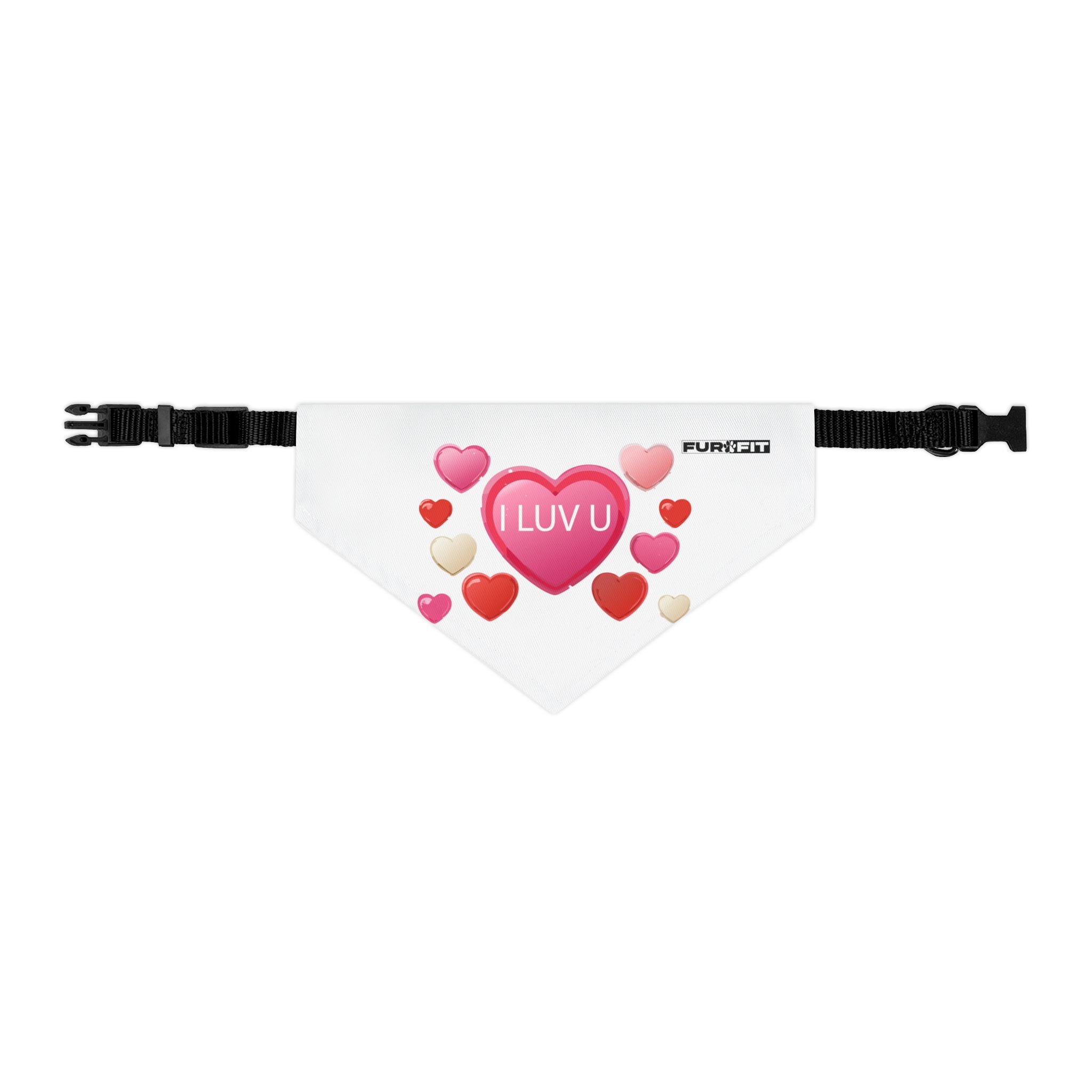 Pet Bandana Collar | 'I Luv U'