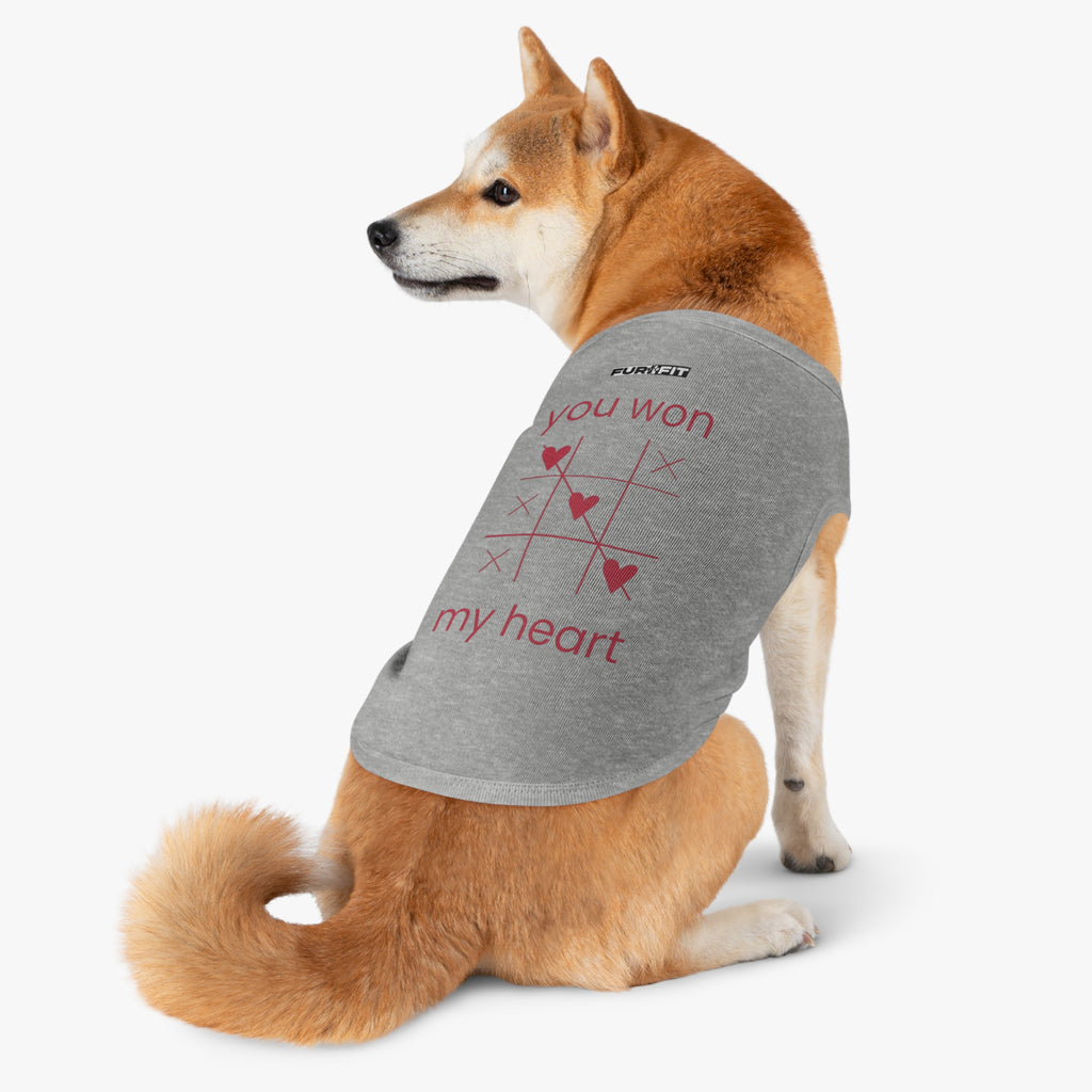 Pet T-shirt | "You Won My Heart"