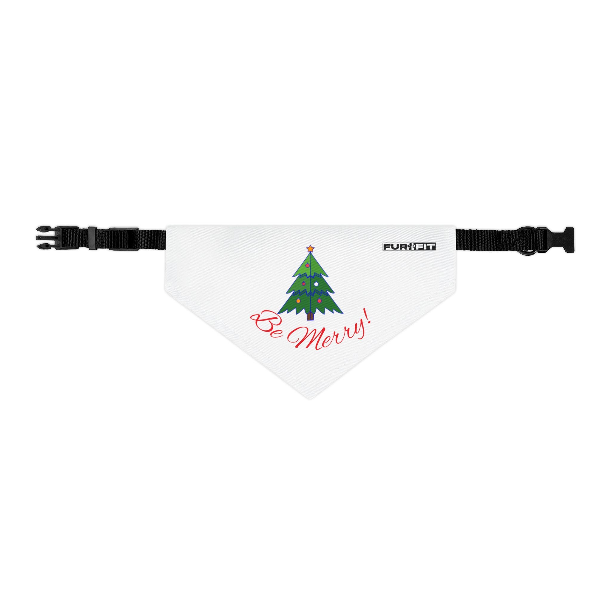 Pet Bandana Collar | "Be Merry" for Christmas