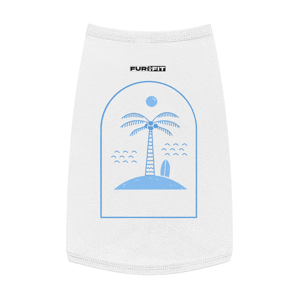 Pet T-shirt | Surf Palm Island Graphic
