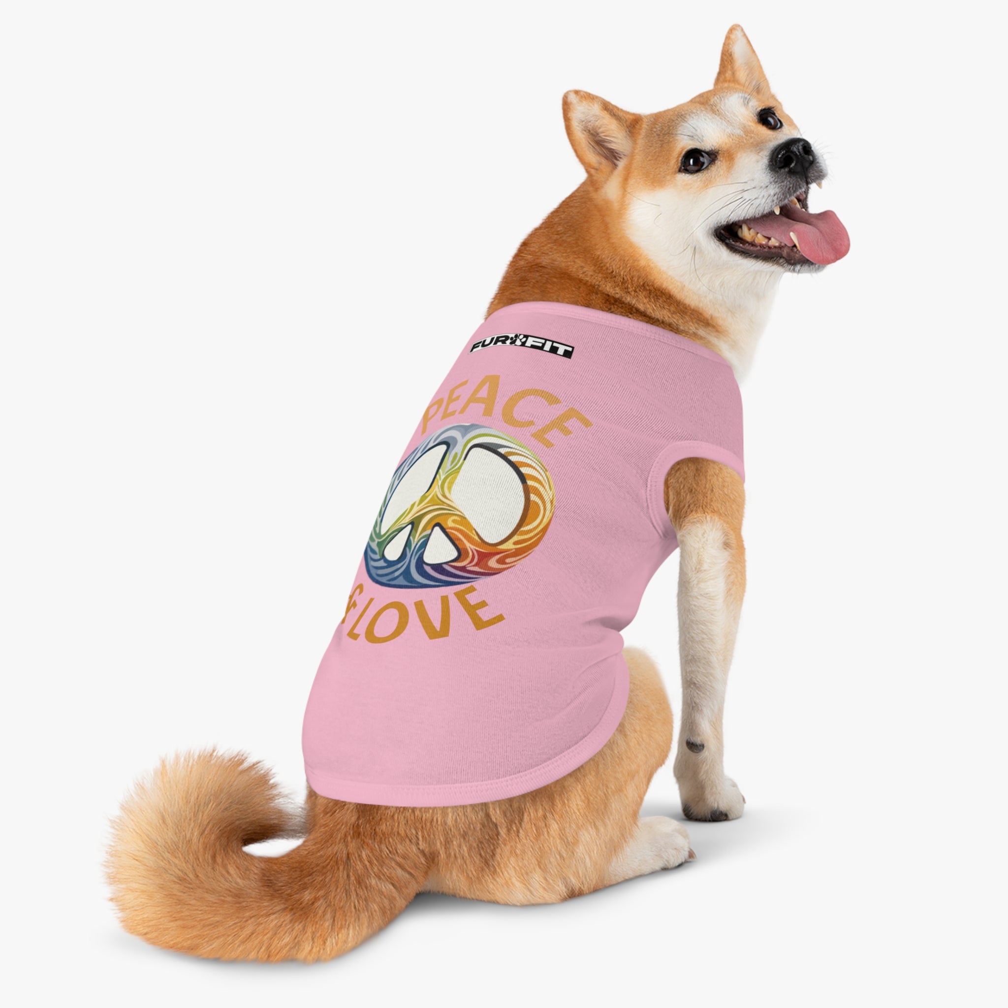 Pet T-shirt | "Peace & Love"