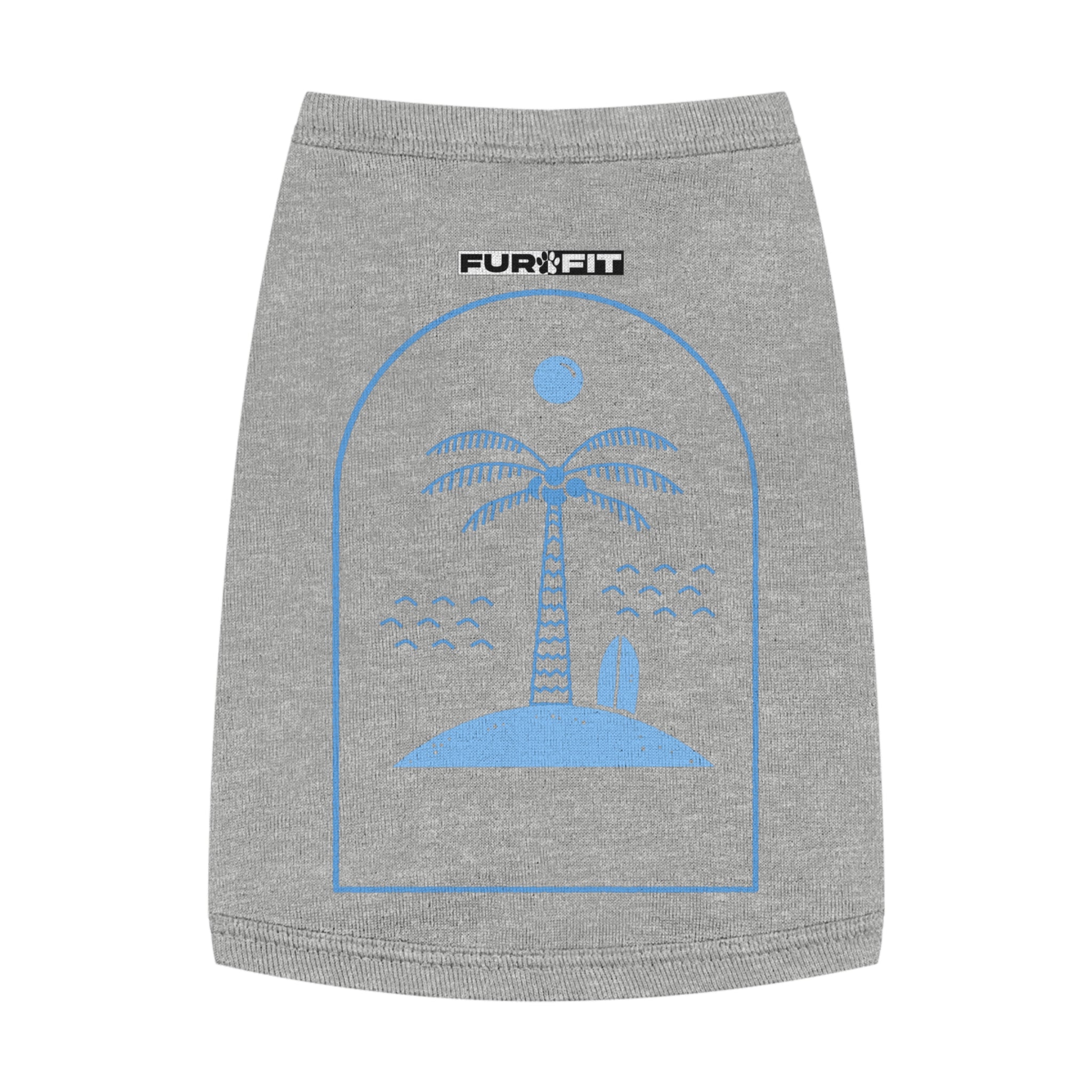 Pet T-shirt | Surf Palm Island Graphic