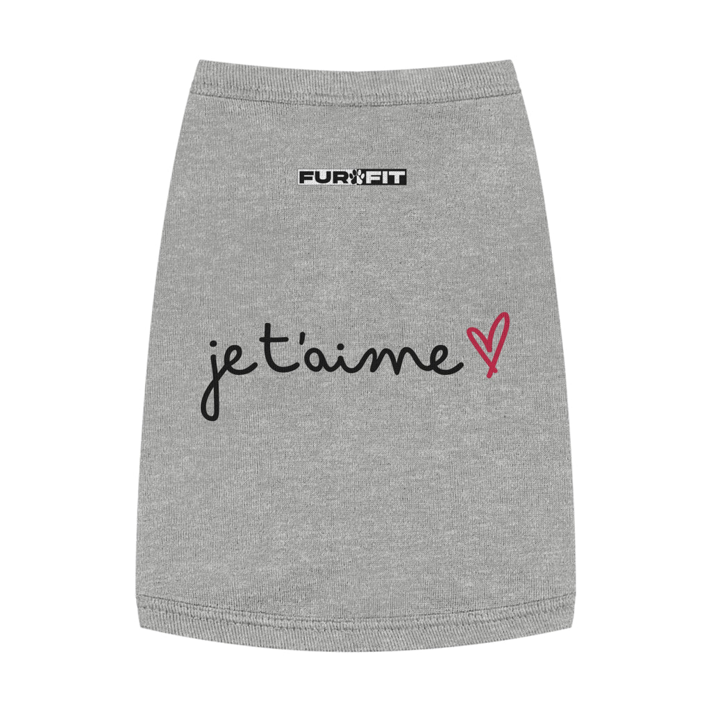 Pet T-shirt | "je t'aime" (I love you)