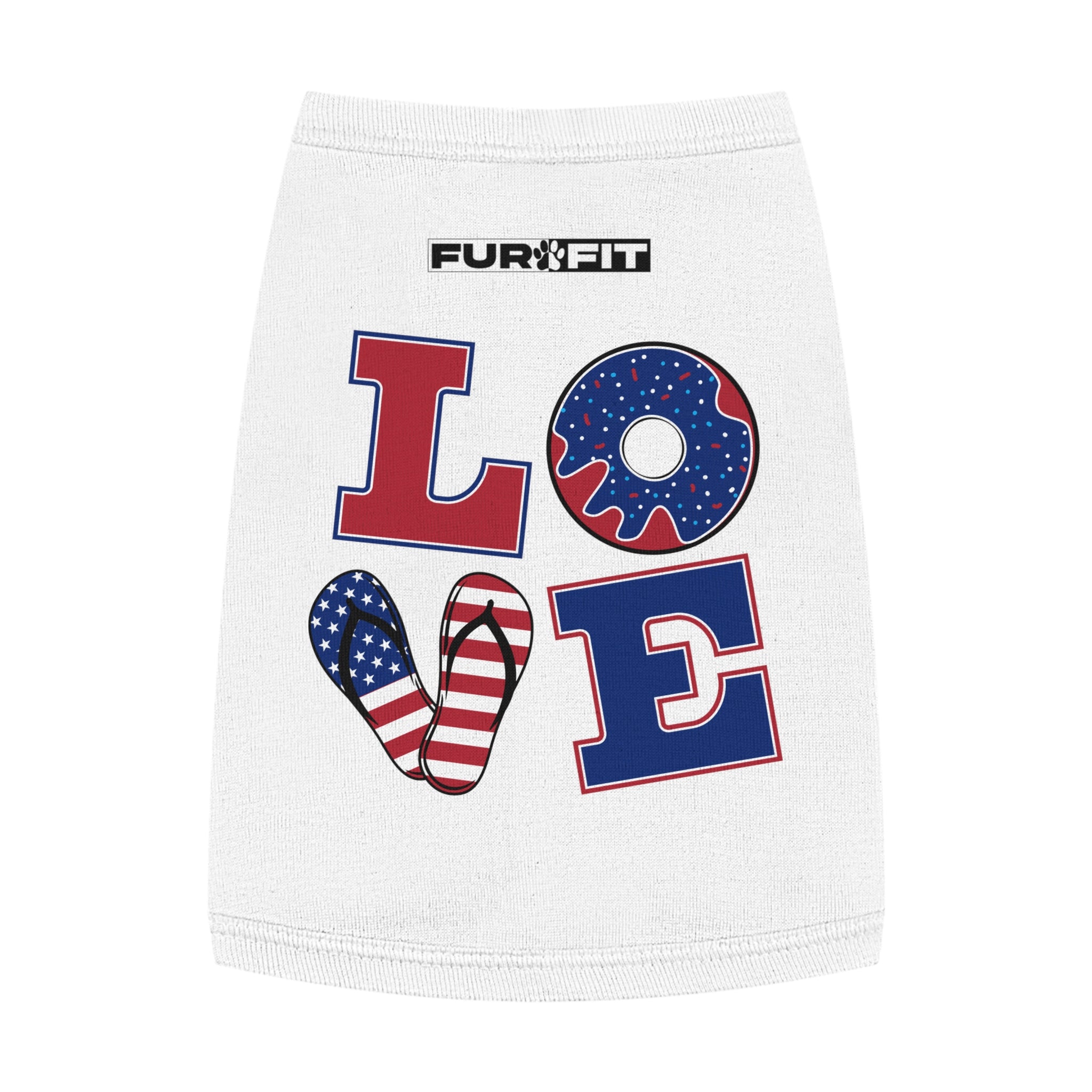 Pet T-shirt | Patriotic "LOVE"