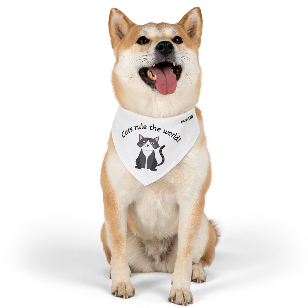 Pet Bandana Collar | 'Cats Rule the World!'