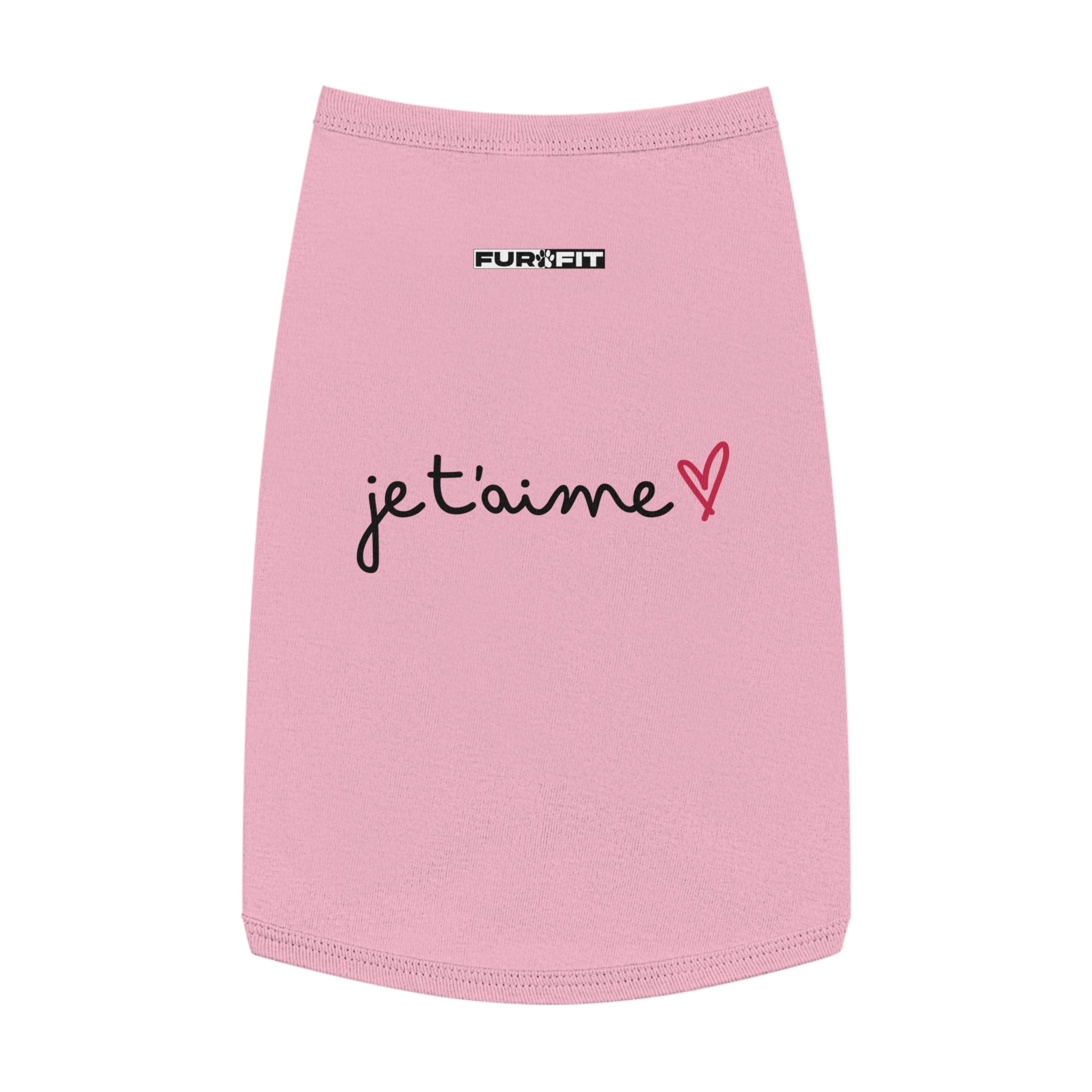 Pet T-shirt | "je t'aime" (I love you)