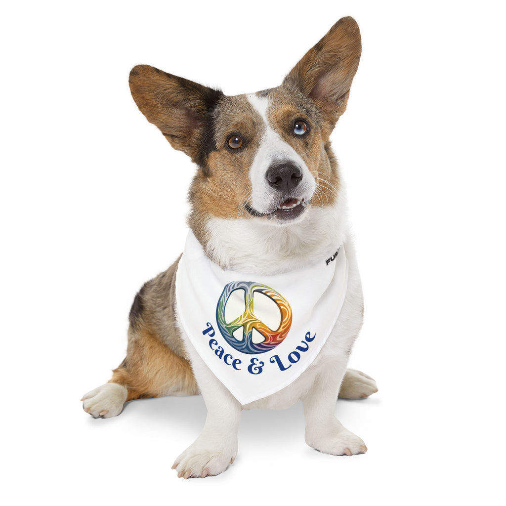 Pet Bandana | 'Peace & Love'