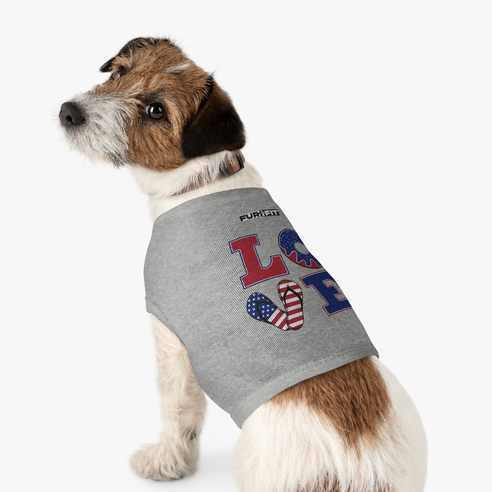 Pet T-shirt | Patriotic "LOVE"