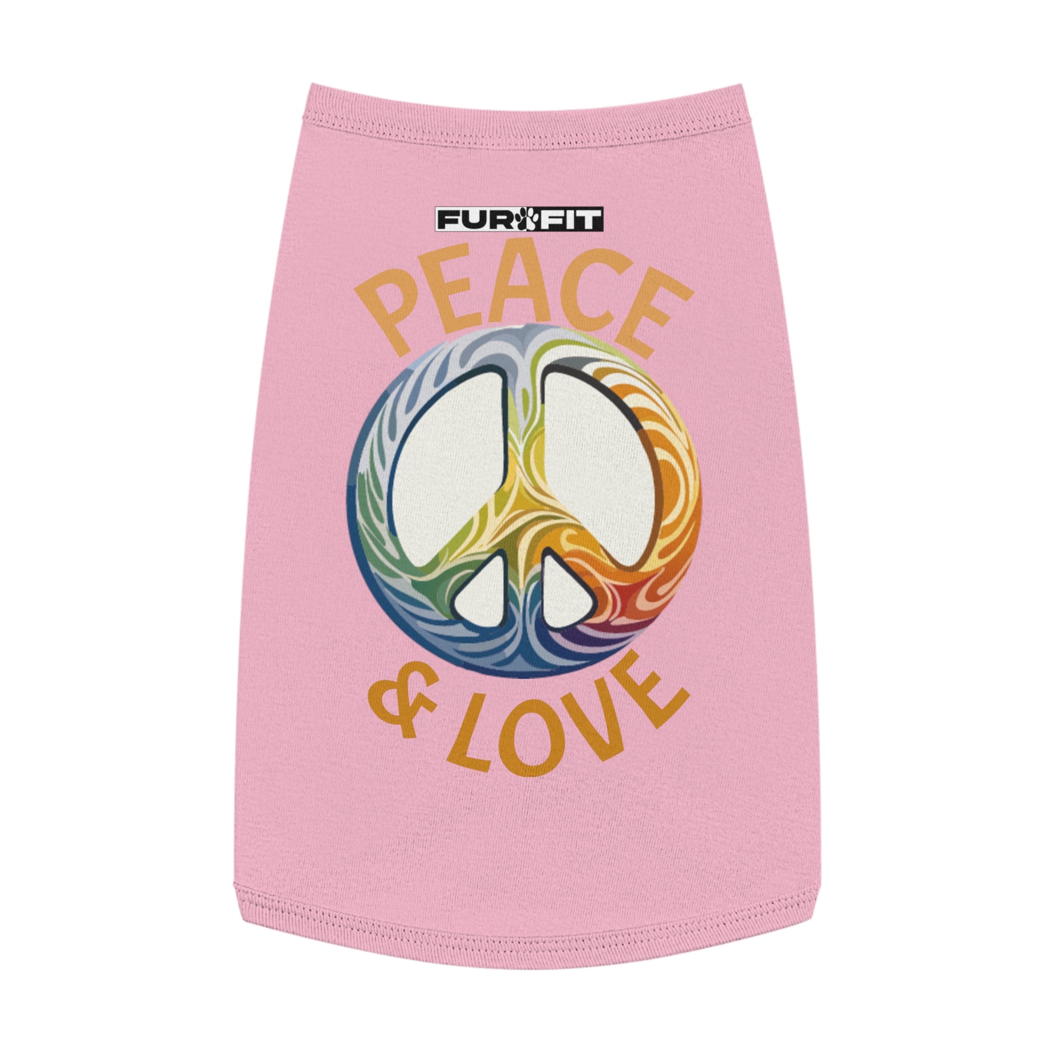 Pet T-shirt | "Peace & Love"