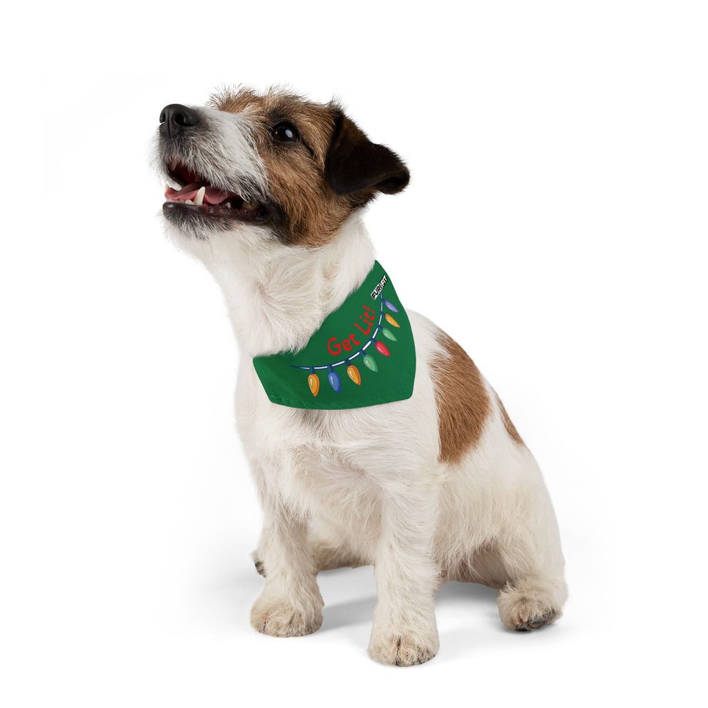 Pet Bandana | "Get Lit!" with Christmas Lights