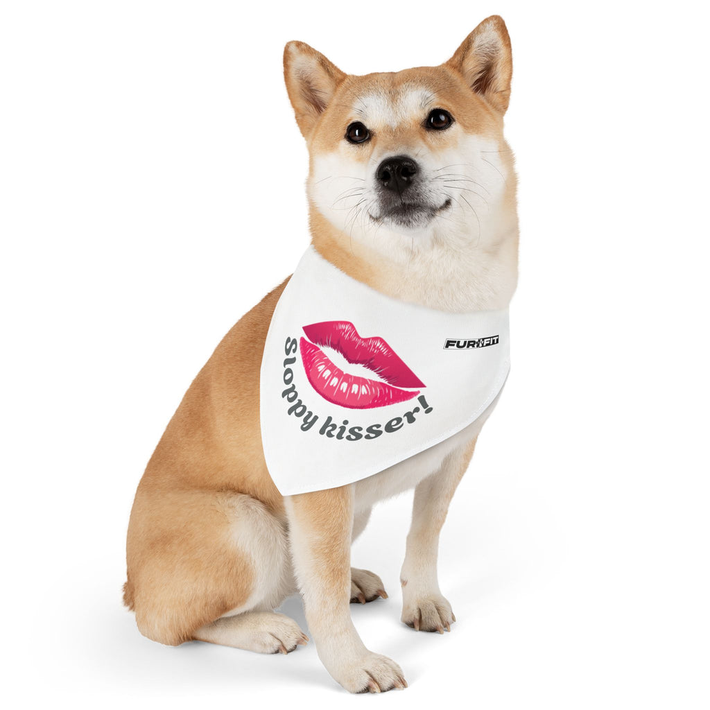 Pet Bandana Collar | 'Sloppy Kisser'