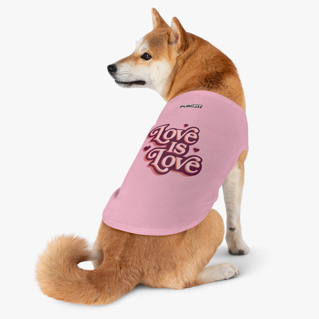 Pet T-shirt | "Love is Love"
