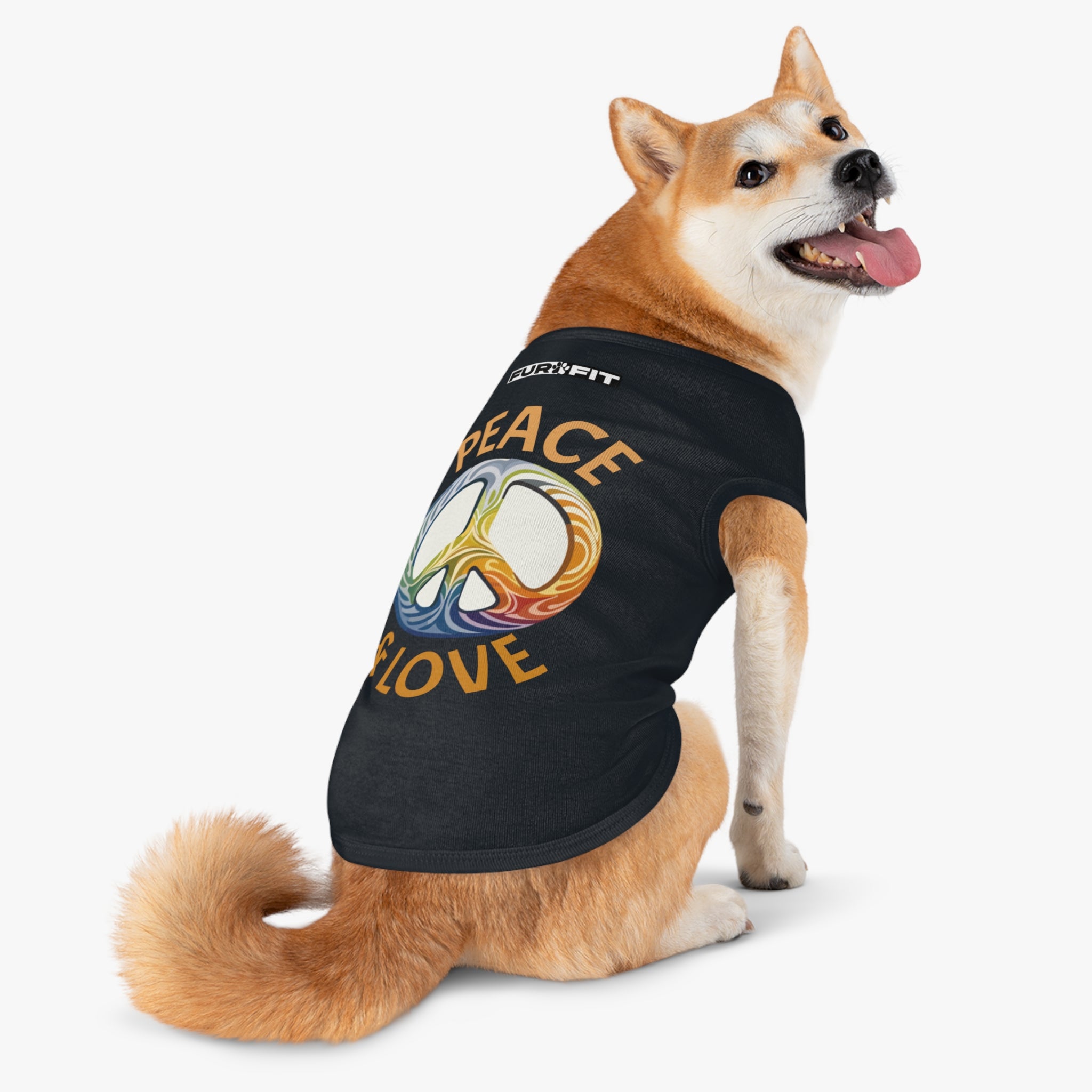 Pet T-shirt | "Peace & Love"