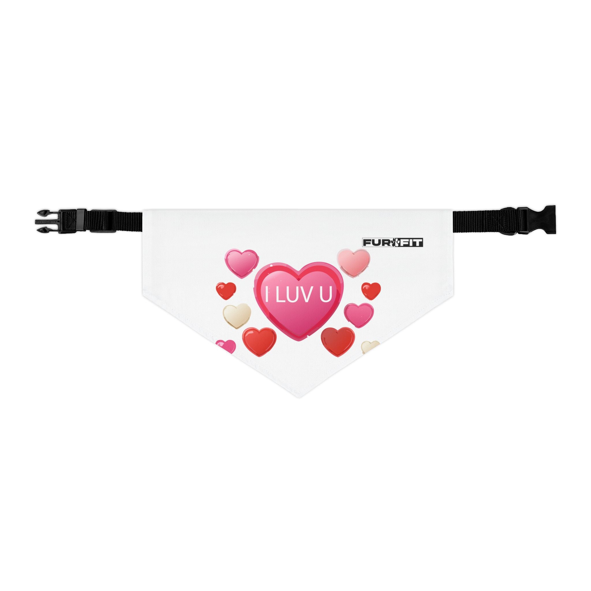 Pet Bandana Collar | 'I Luv U'