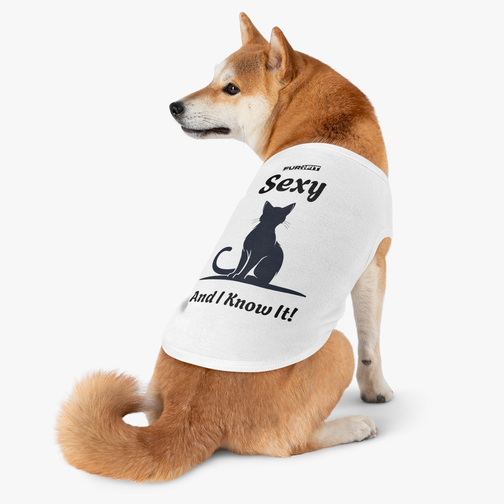 Pet Tank Top |  "Sexy And I Know It"