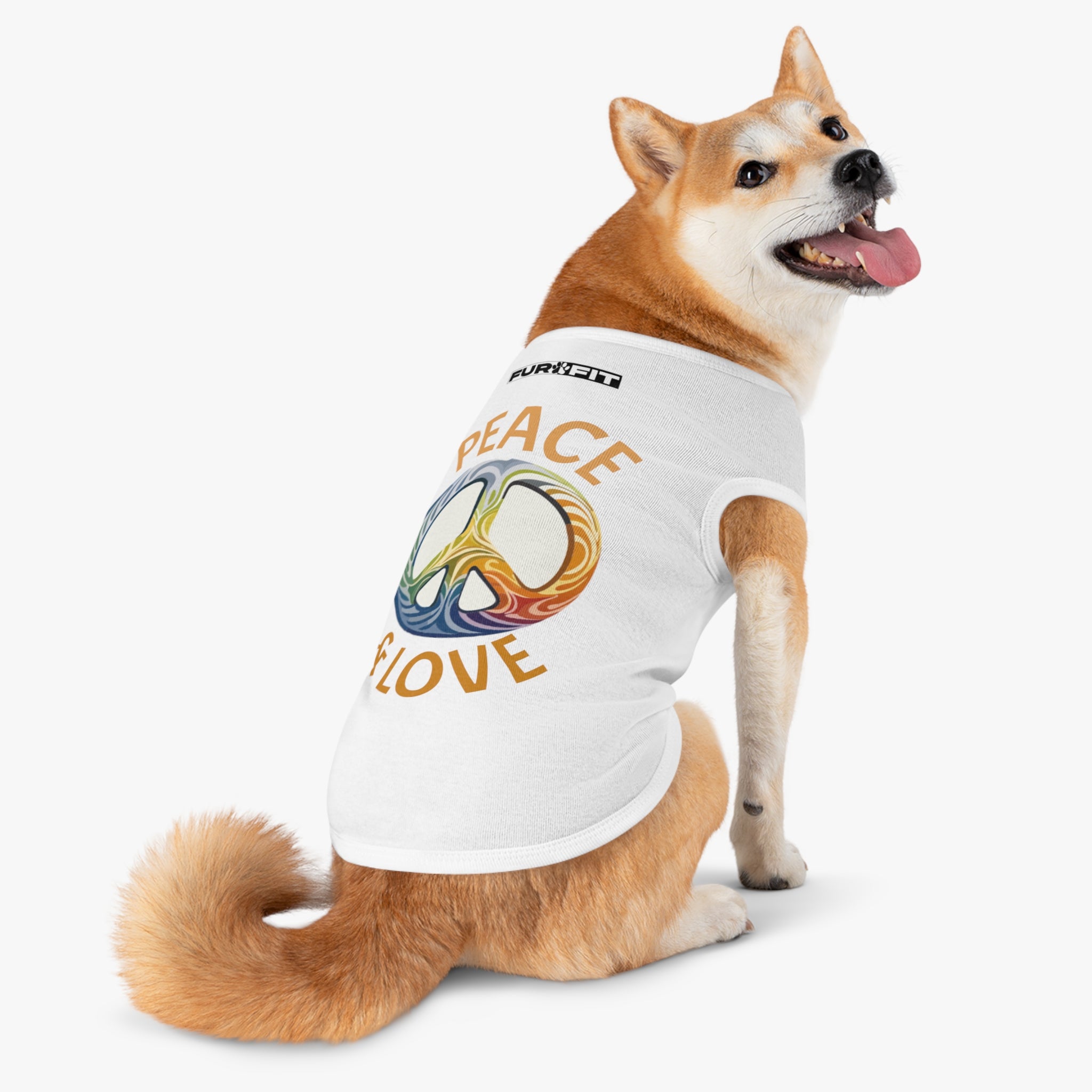 Pet T-shirt | "Peace & Love"