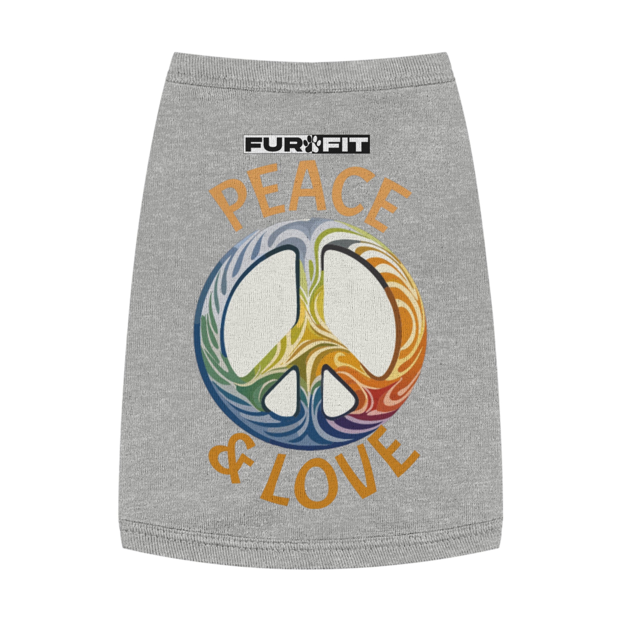 Pet T-shirt | "Peace & Love"