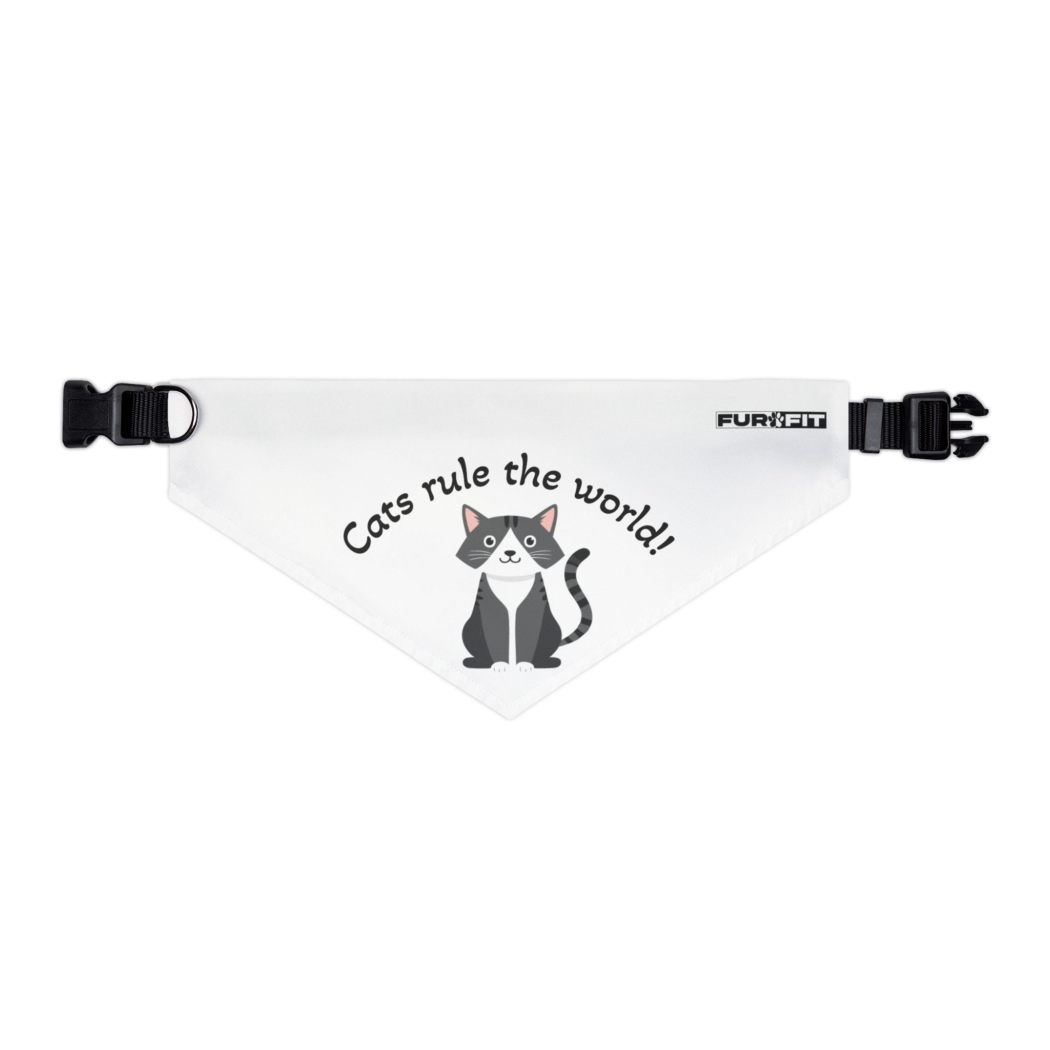 Pet Bandana Collar | 'Cats Rule the World!'