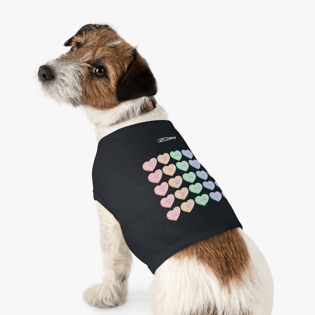 Pet T-shirt | Candy Heart Valentine Tee