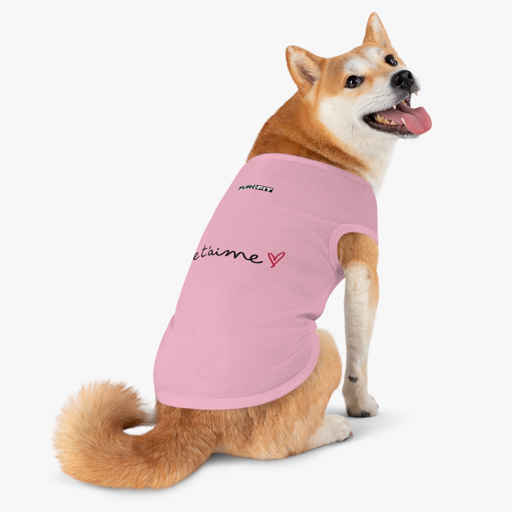 Pet T-shirt | "je t'aime" (I love you)