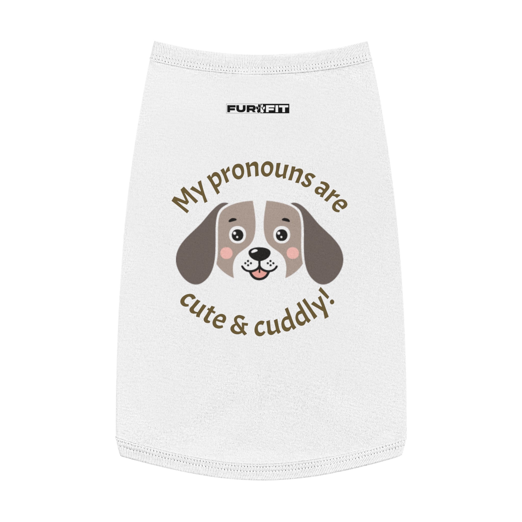 Pet T-shirt | "My Pronouns Are Cute & Cuddly!"