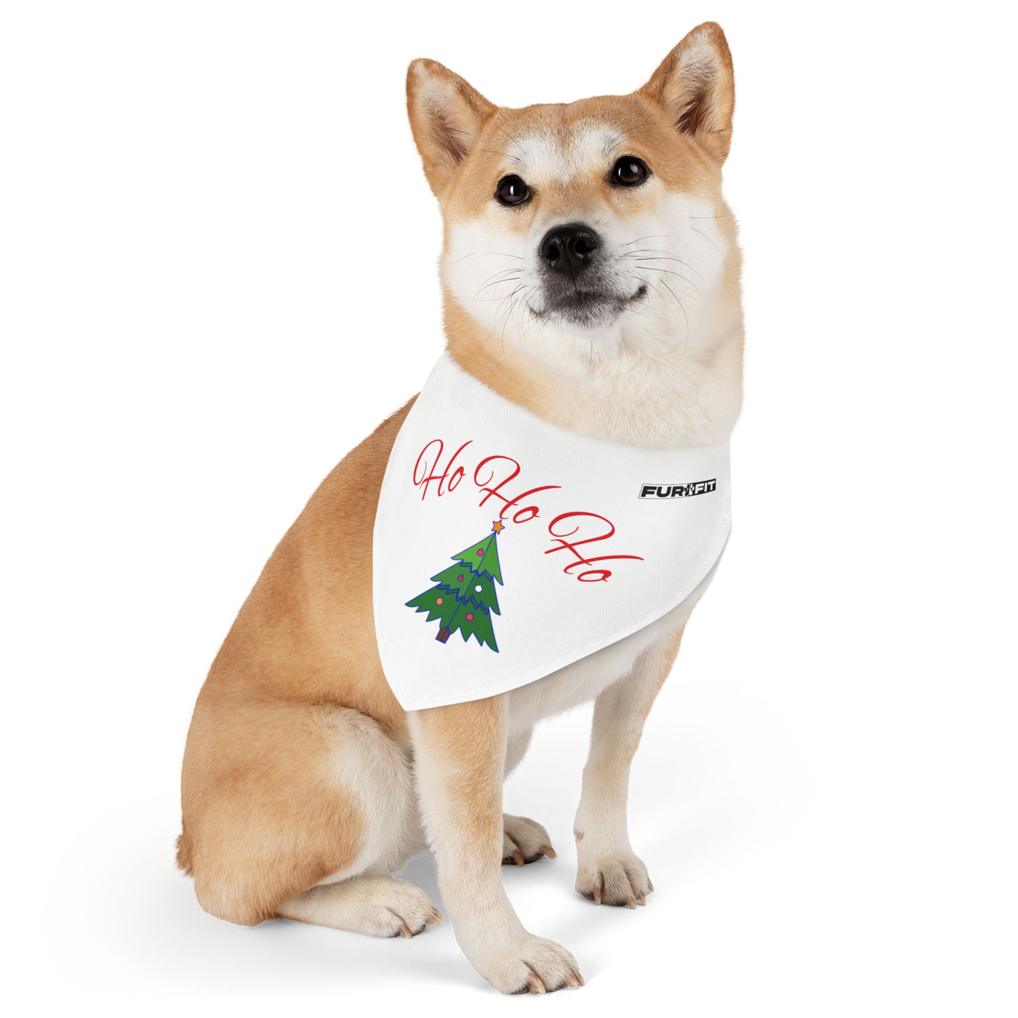 Pet Bandana Collar | 'Ho Ho Ho' (with tree)