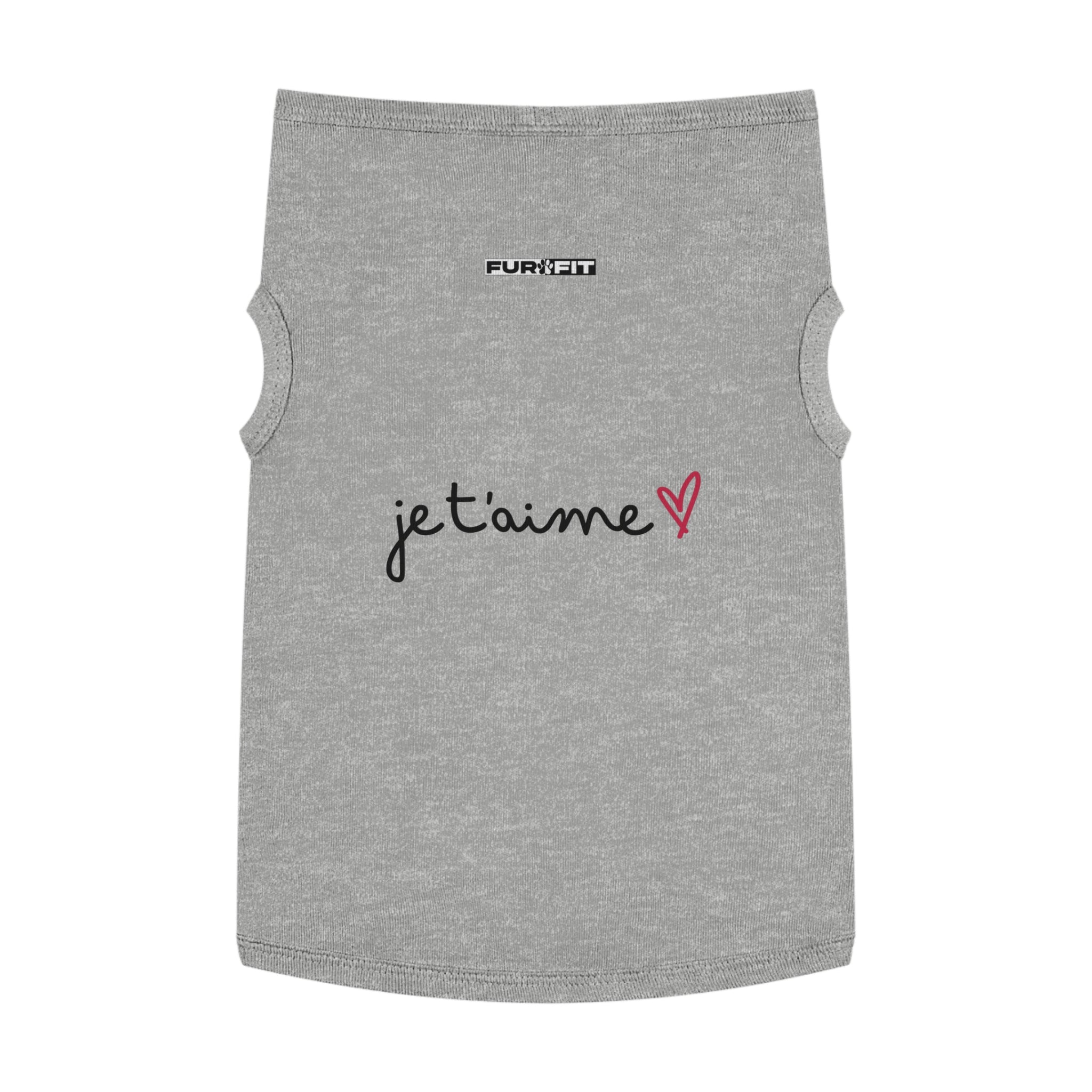 Pet T-shirt | "je t'aime" (I love you)