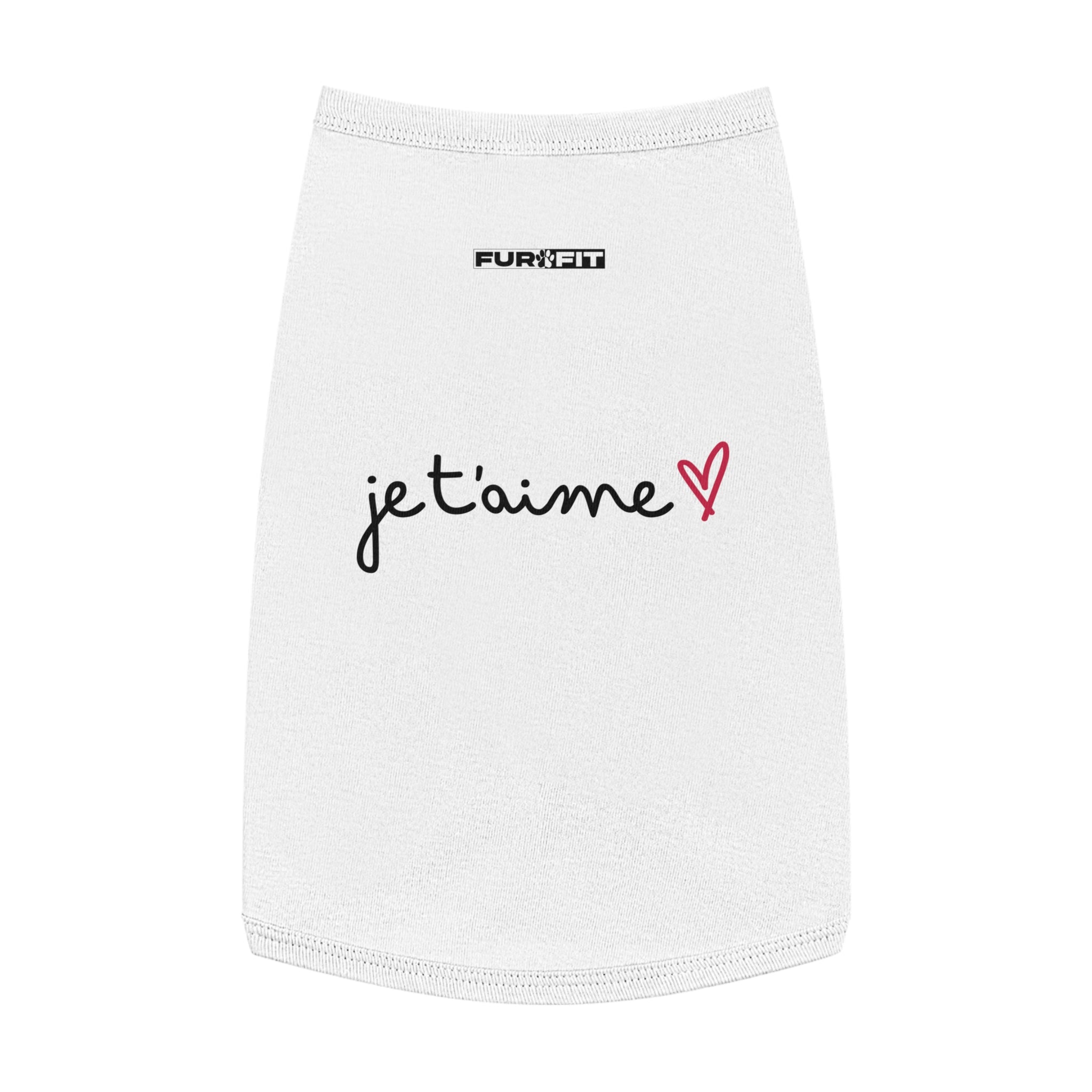 Pet T-shirt | "je t'aime" (I love you)