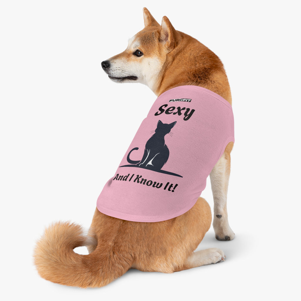 Pet Tank Top |  "Sexy And I Know It"