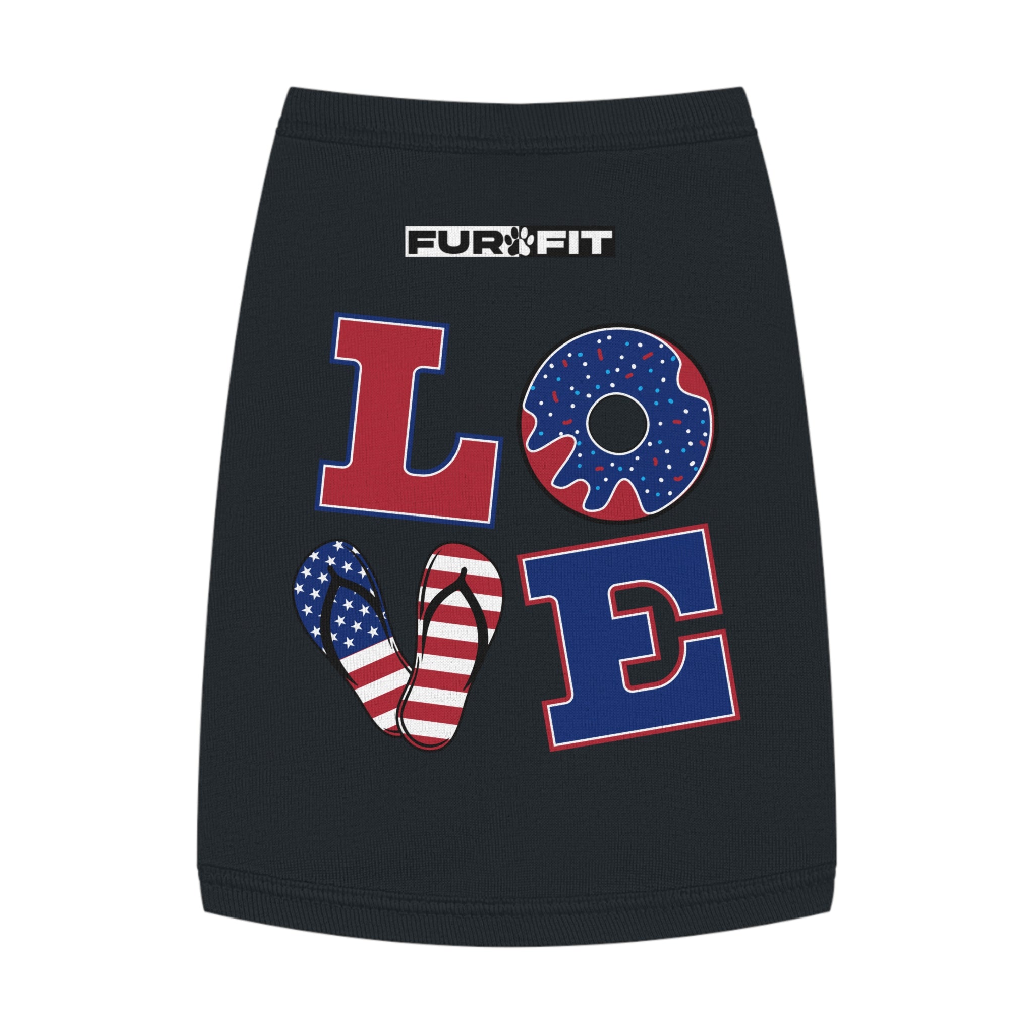 Pet T-shirt | Patriotic "LOVE"
